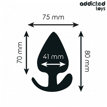 Tappo Anale Taglia L 8 cm in Silicone Medicale per Esplorazione Sicura